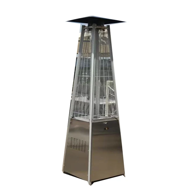 Supermarket Garden Use  Gas Type Glass Tube Pyramid Patio Heater