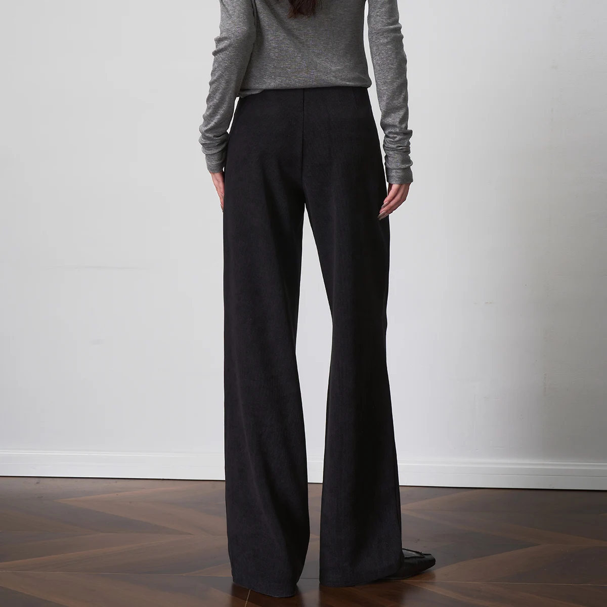 OLrain Women Fashion Pants Solid Straight Long Pants 2025 Autumn New in Casual Basics Loose Trousers Female Clothing O57QK001262