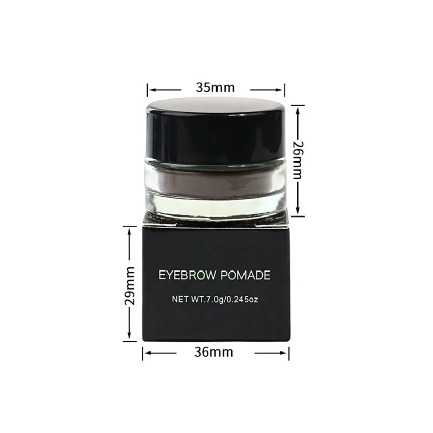 Brown Waterproof Eyebrow Cream Private Label Gel Eye Brow Nourishing Long-lasting Pomade Makeup Custom Logo