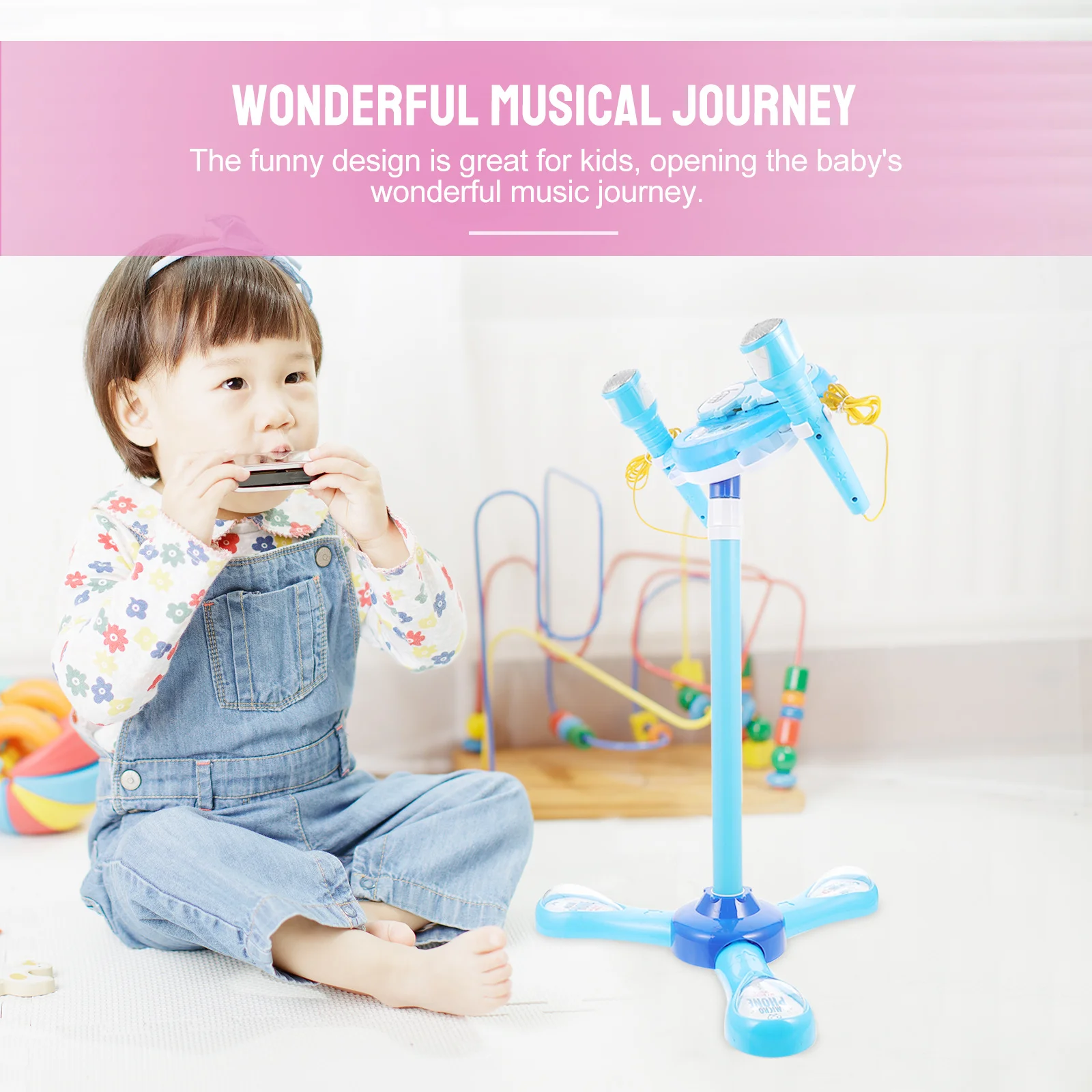 Kreative Karaoke-Maschine für Kinder mit Einfachem Griffdesign Unterstützt Musikalisches Entwicklung Reicher Klang Kindermusik-Spielzeug