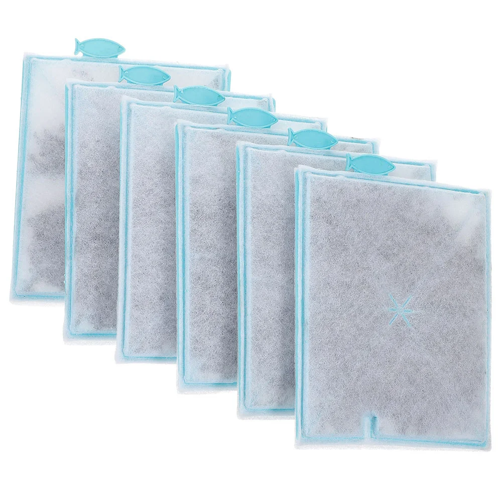 

6Pcs Fish Tank Filter Cotton Pad High Density Aquarium Cotton Purification for Freshwater Seawater Aquatic Plant Tanks Efficient