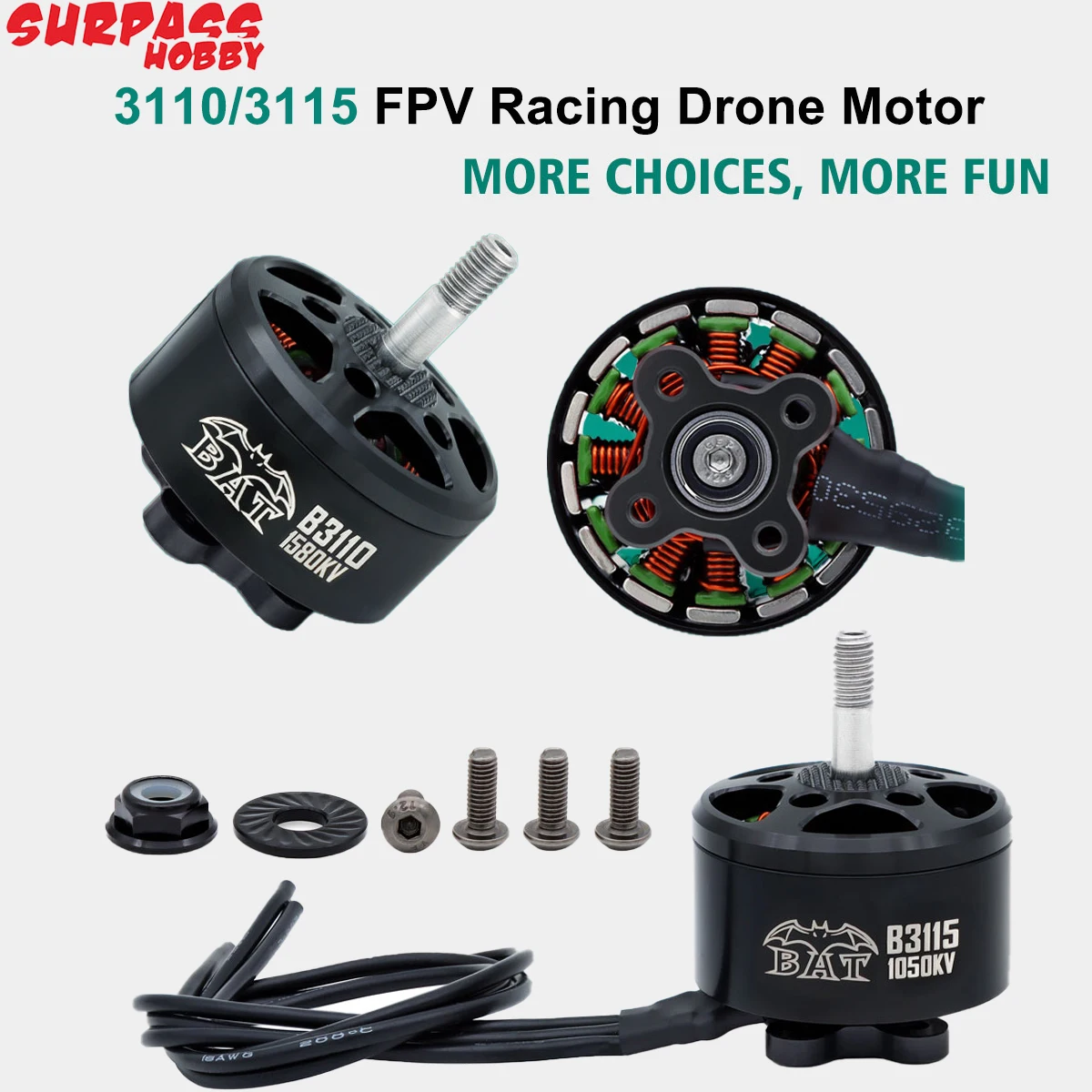 

3115 3110 Brushless Motor 2-6S LIPO outrotor for FPV racing drone Freestyle 8-10inch Long Range Cinelifter Drones RC Model