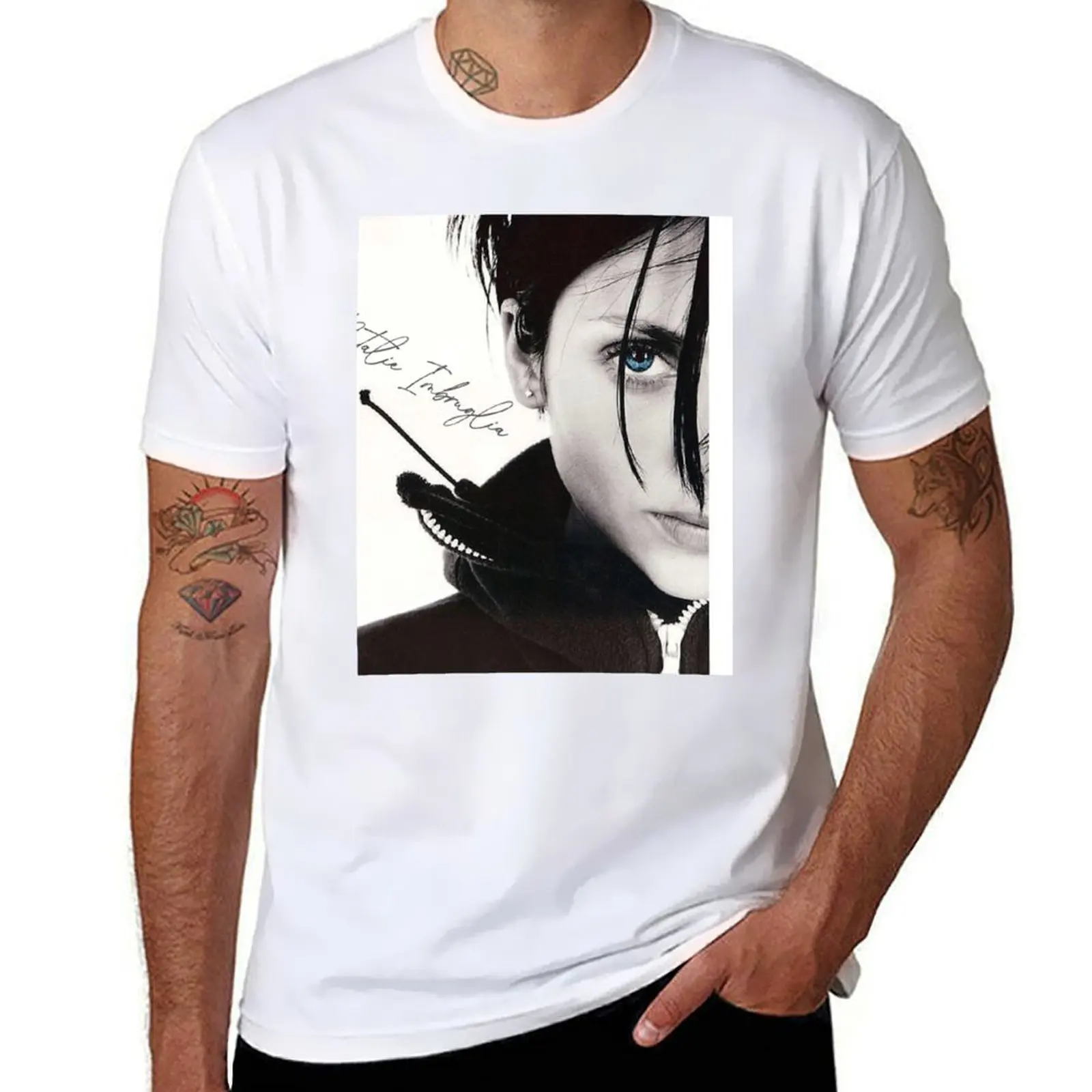 

Natalie Imbruglia Graphic T-Shirt graphic t shirts for man t shirts designer t shirt men 100% cotton luxury brand T-Shirt