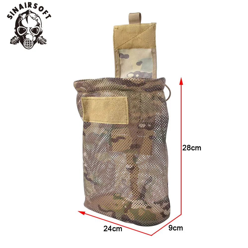 Nový taktická molle skládací uložit hroutit se časopis recyklace pouch airsoftové paintballové civil outdoorové hon nářadí skládací brašna