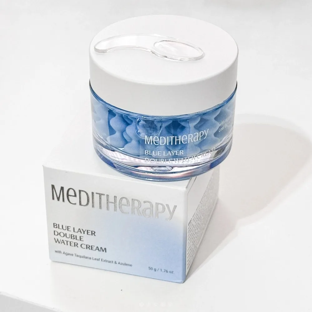 

Meditherapy Blue Double Hydrating Cream Dual-formula Capsule And Gel Deeply Hydrates Soothes Improves Skin Elasticity Firmness