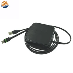 1 Meter Extension Cord Auto Retractable USB Cable Reel for Phone Charger