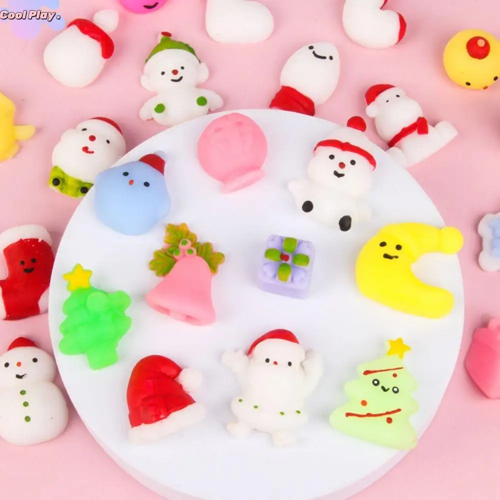 

Funny Soft Christmas Fidget Toys Stretch Squeezing Slow Rebound Hand Squeeze Toy Kawaii Random Style Xmas Game Children