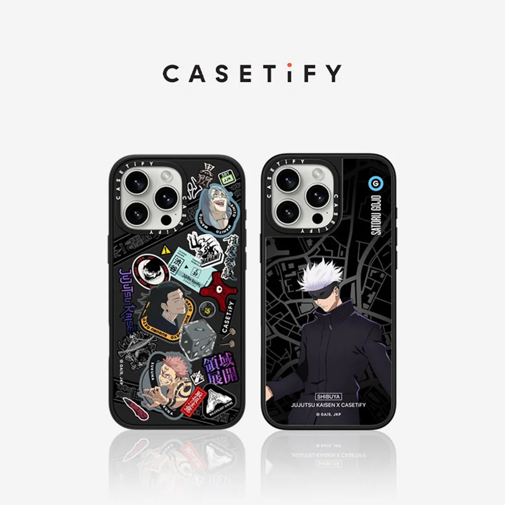 Funda Magnética Antigolpes CASETiFY Serie Jujutsu Kaisen para iPhone 13 14 15 16 17 Pro Max Air Plus