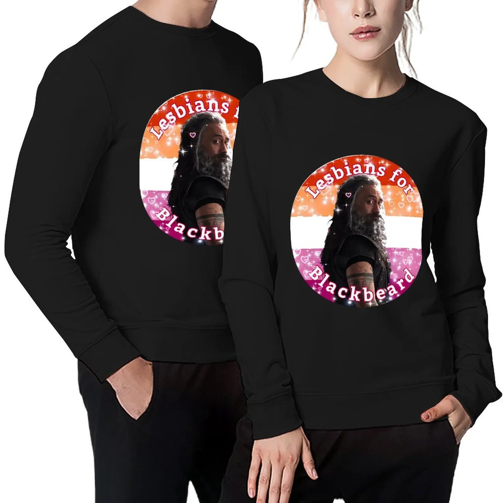 

Lesbians for Blackbeard Pullover korean style clothes men's winter sweater men's clothing men's autumn clothes sweatshirts