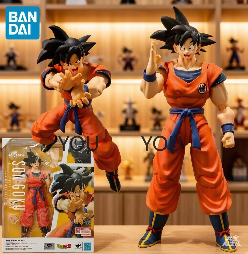 

Фигурка Bandai SHF Сон Гоку 2.0: Сайян, выросший на Земле, из аниме Dragon Ball Z, в наличии, в оригинальной упаковке