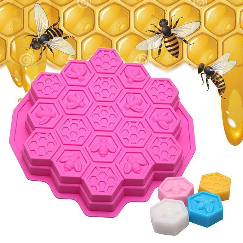 

Silicone Cake Mold Jelly Chocolate Shaped DIY Baking Molds H made Soap Honeycomb Nonstick Reusable Oven Safe Microwave Safe