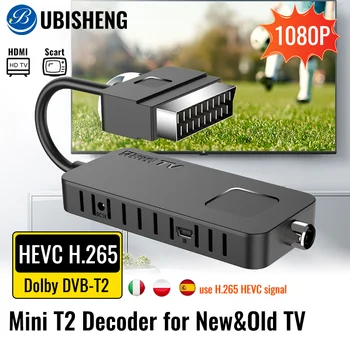 דיגיטלי יבשתי dvb t2 h265 hevc צעיף טלוויזיה מקלט טלוויזיה bubisheng hd DVB-T2 מקלט טלוויזיה טלוויזיה מקלט bodisheng עם 2in1 שלט רחוק