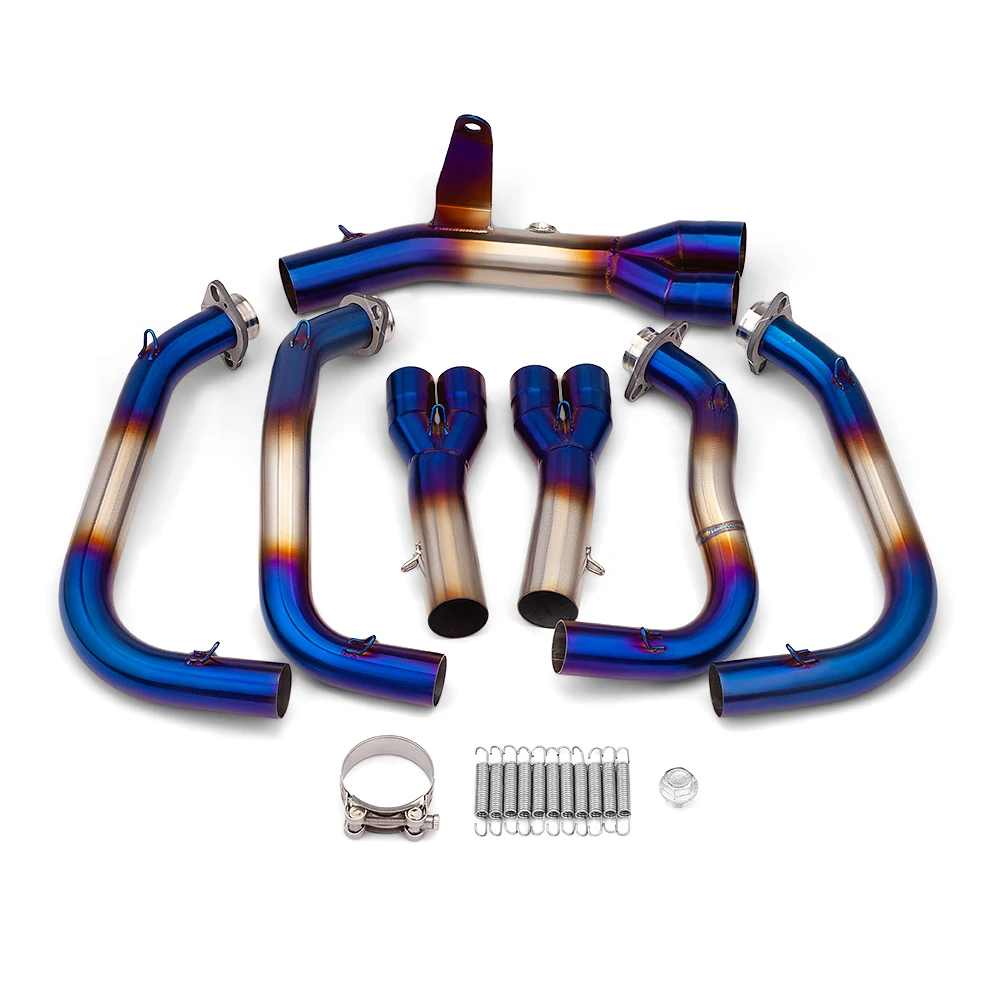 ل z900rs الانزلاق على الكوع دراجة نارية نظام العادم الكامل رأس ربط الأنابيب أنبوب العادم الهروب موتو #4