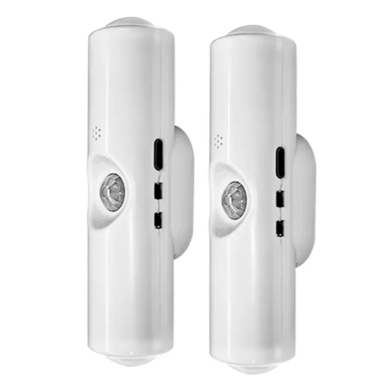 

2 шт. светодиодные светильники для шкафа с датчиком движения, перезаряжаемый настенный светильник, ночник для прихожей, лестницы, кухни-B51B