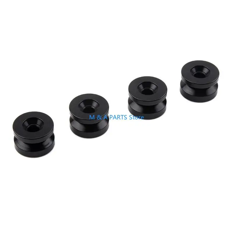 U1JF 4Pcs Motorcycle Trunk Bracket Base Plate Bushing Pad Buckle Spacers Unviersal