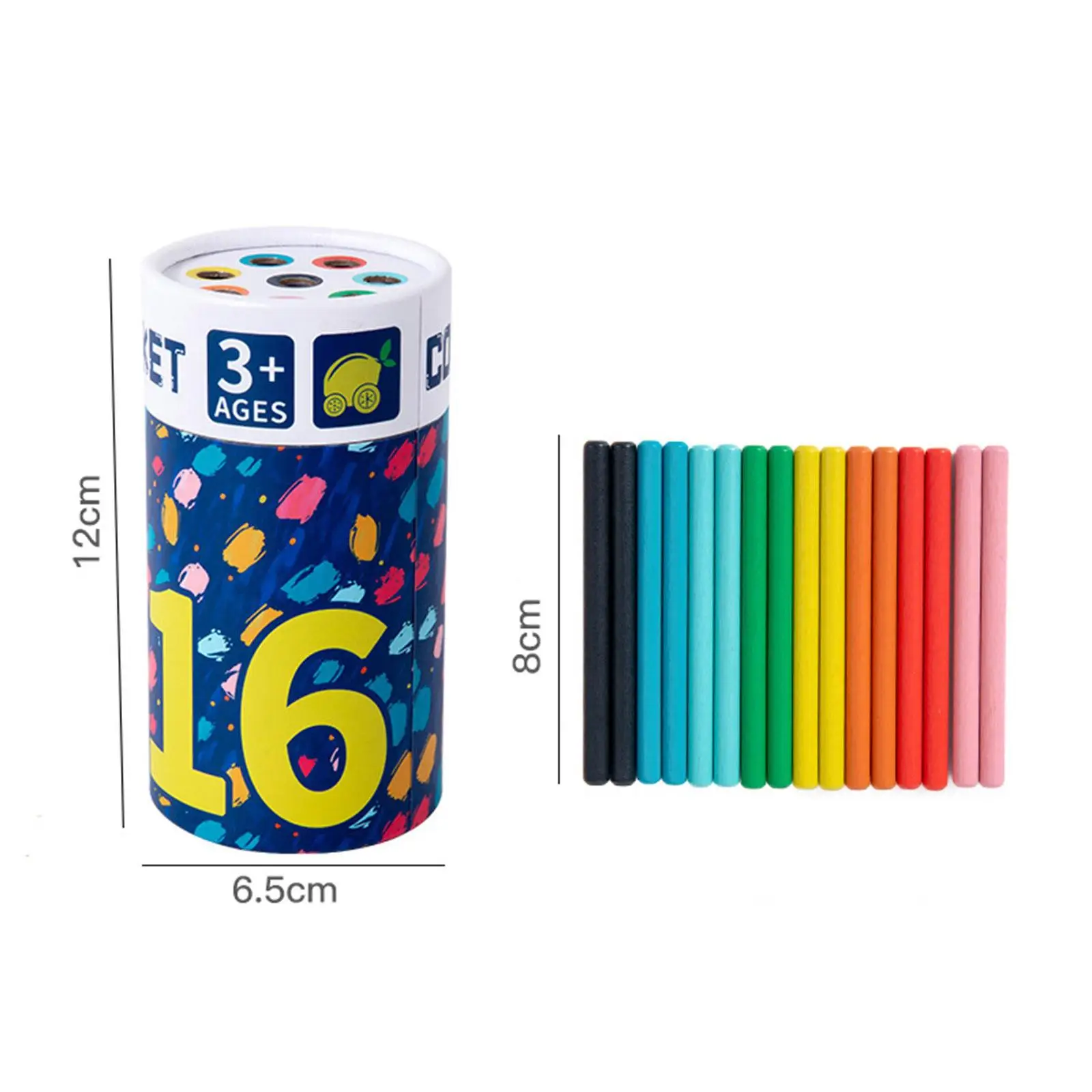 Jouets de tri des couleurs, jouet de développement, apprentissage préscolaire en bois