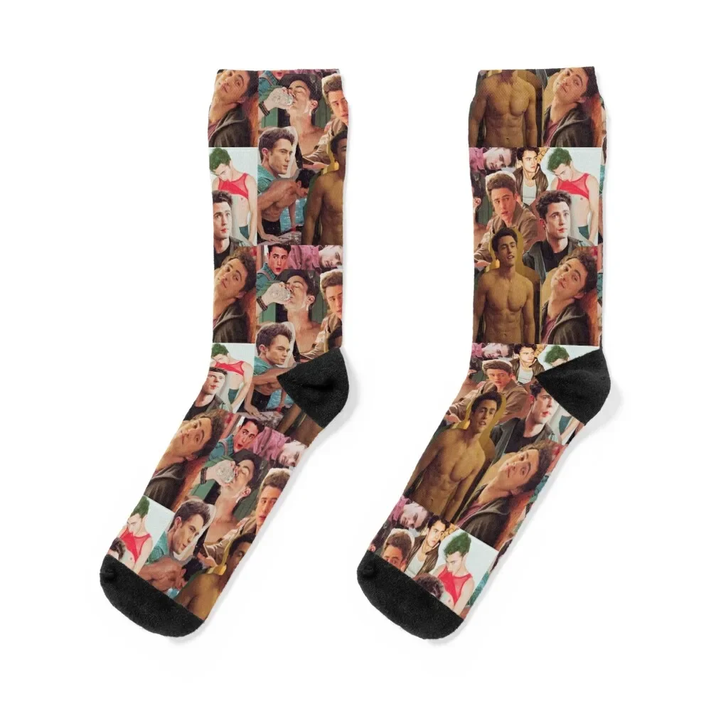 

Paxton Hall Yoshida/ Darren Barnet Collage Socks halloween cartoon cotton funny sock Men's Socks Women's