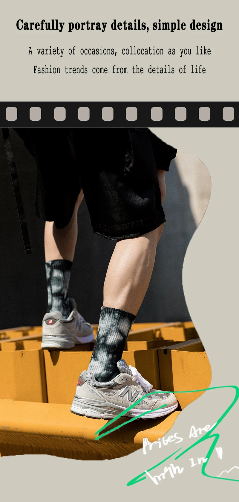 Socken Herren Streetwear Vortex Tie-Dye Strümpfe Baumwolle Harajuku 3 Paare/Box Damen Socken Mode Unkraut Hip Hop Pack Paare – Detail 11
