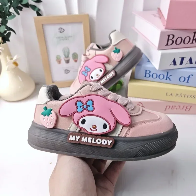 Primavera minha melodia anime miniso moda lazer sapatos esportivos bonito dos desenhos animados kawaii ins sapatos quentes tênis presentes para meninas