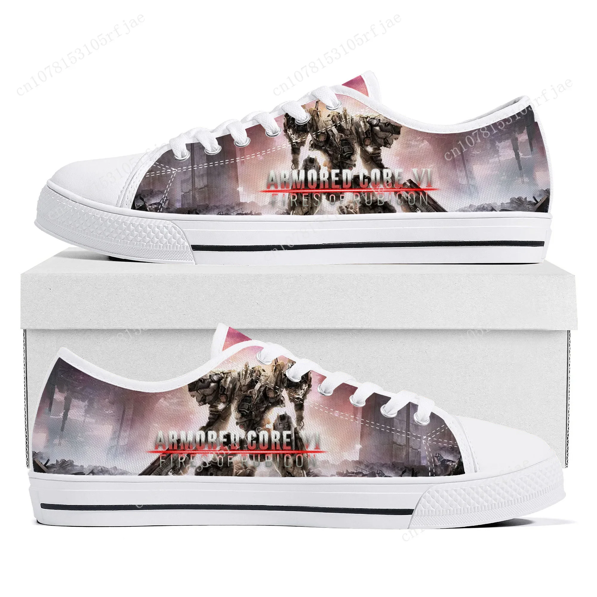 

Armored Core VI Fires of Rubicon Low Top Sneakers Cartoon Game Womens Mens High Quality Canvas Sneaker Couple Custom Built Shoes