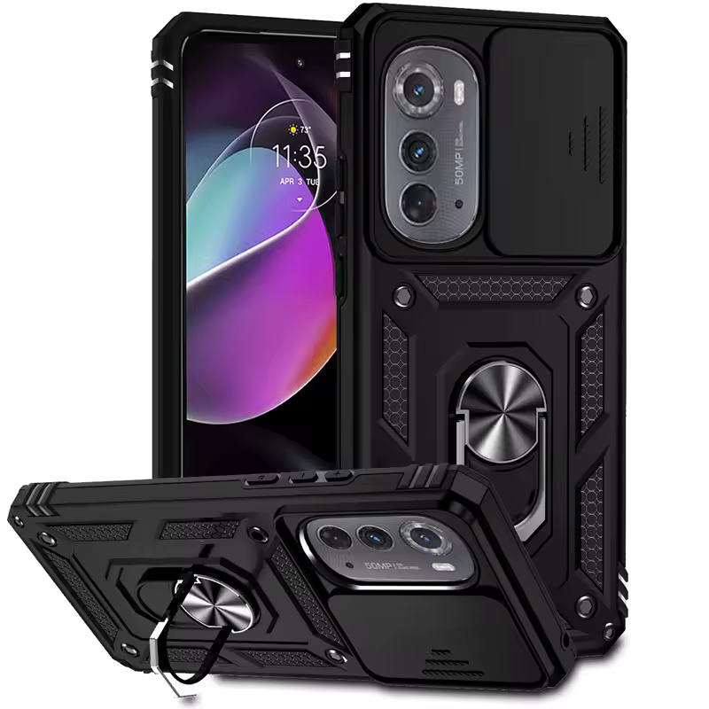 Full Cover For Motorola Edge 2022 Case For Moto Edge 2022 Push Window Magnetic Phone Holder Back Case For Moto Edge 2022 Case