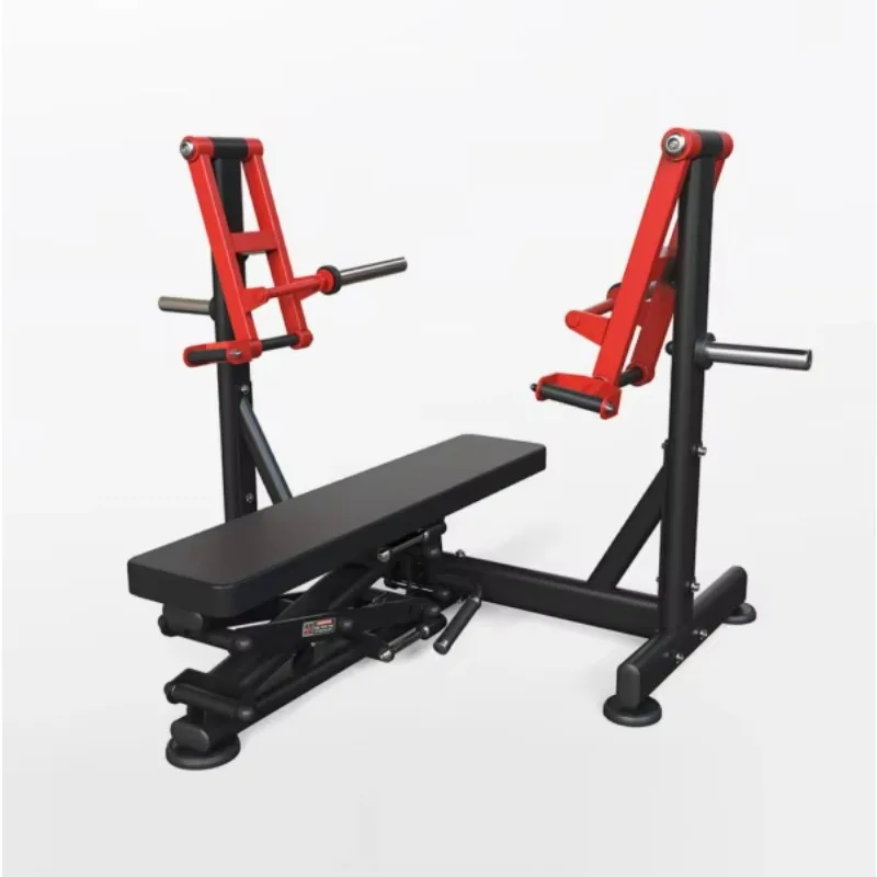 Commercial Equipo De Gimnasio Strength Training Equipment Plate Load Chest Trainer Flat Bench Press Chest Press for Fitness Club