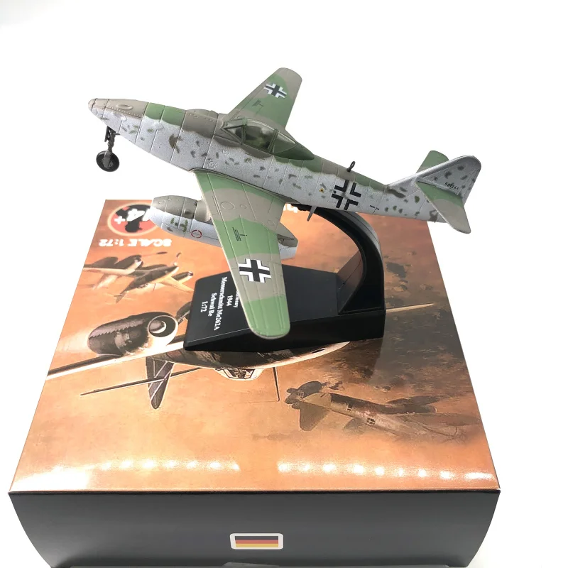 Diecast 1/72 Scale German Jet Me-262 Simulation Alloy Aircraft Model Ornament Collection Souvenir Display