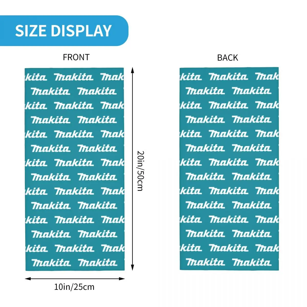 Инструмент Power Makitas Бандана шейный чехол волшебный шарф с принтом многофункциональная маска для лица для бега для мужчин женщин взрослых зима