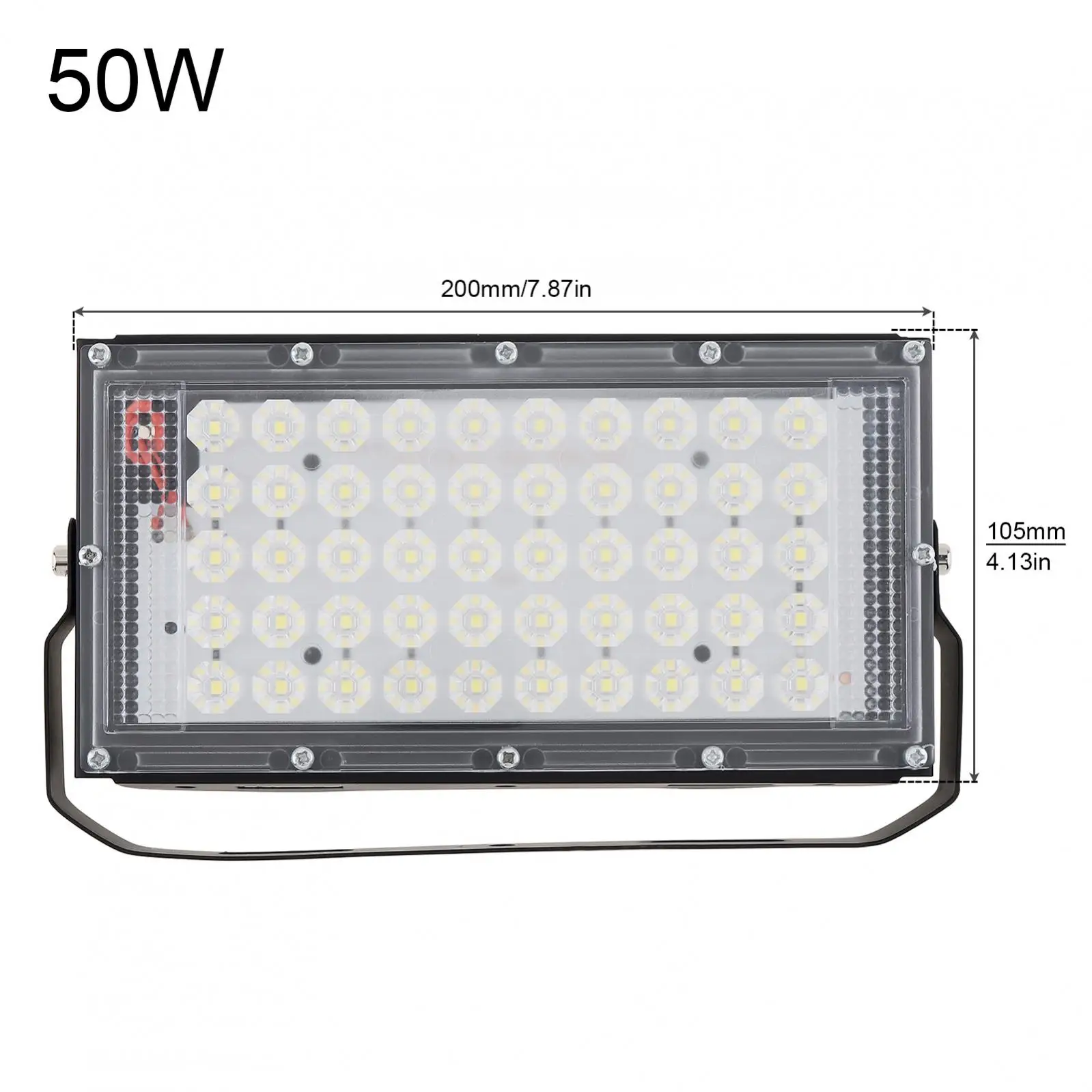 50W / 100W 12V Low Voltage Slim Design Outdoor Waterproof LED Floodlight for Emergency Outdoor Lighting with Electric Clip