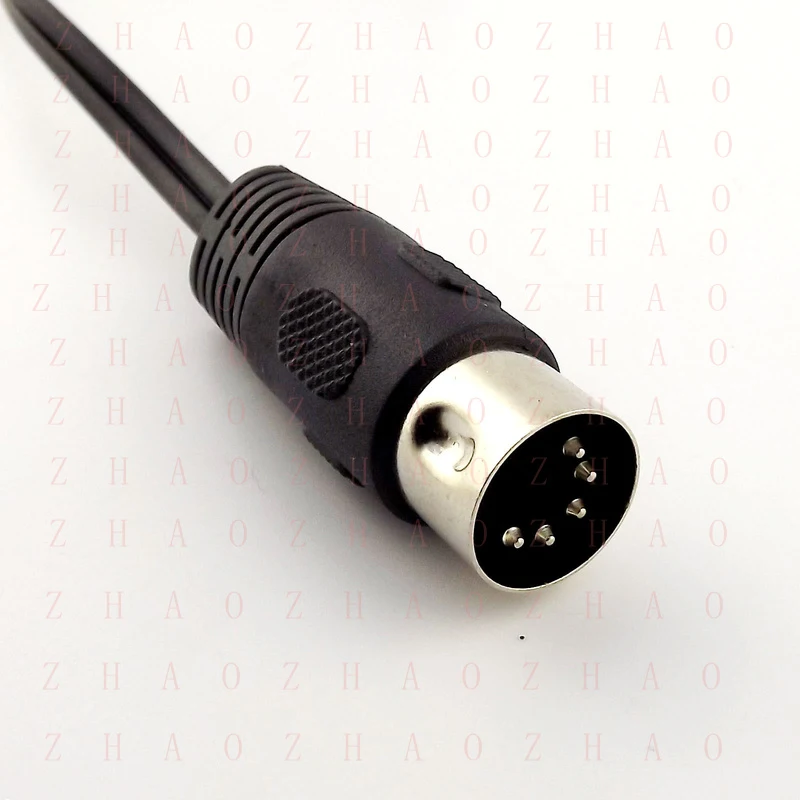 L+ 1pc for MIDI DIN 5 PIN Male to 2x RCA Phono Male Plug Audio Adapter Cable 50cm/1.5m