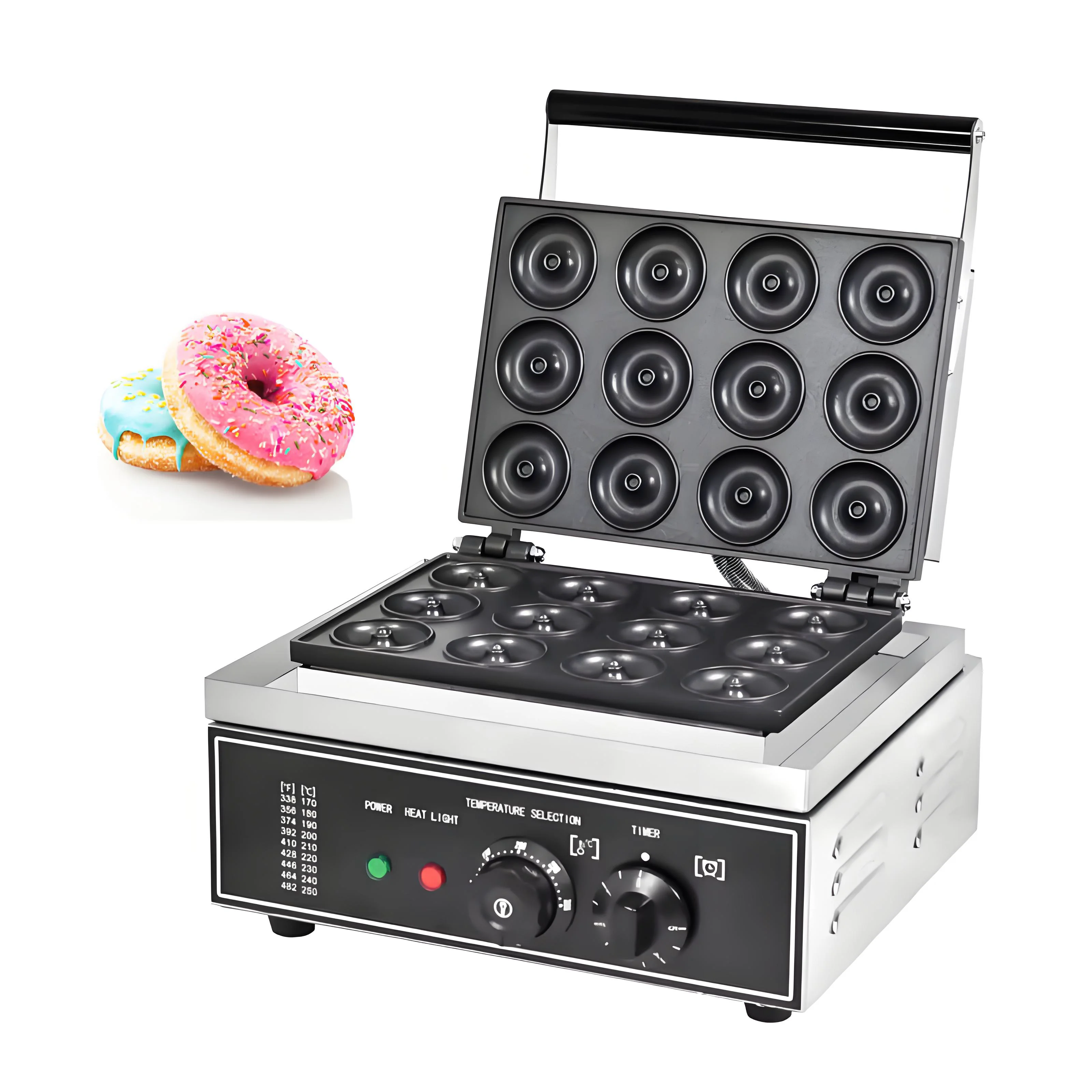 Mini Donut Maker Electric Non-stick Stainless Steel Roaster