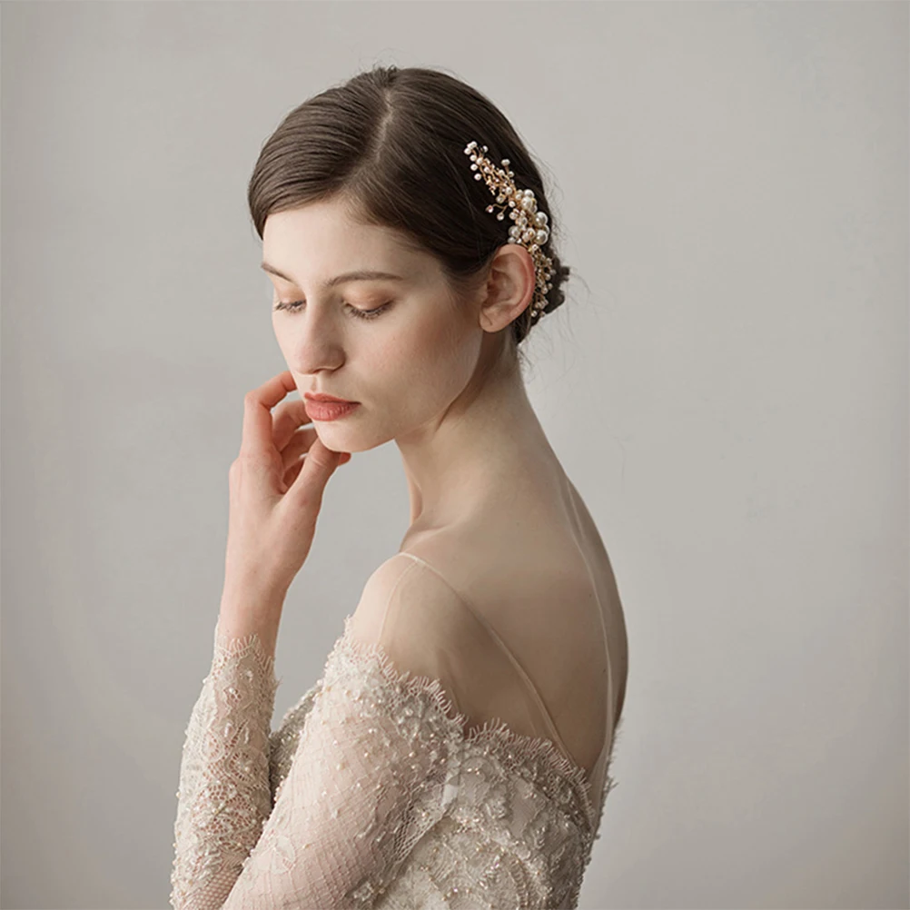 

Жемчужная расческа для невесты, свадебный головной убор, свадебный головной убор, женская заколка для волос со стразами Miss