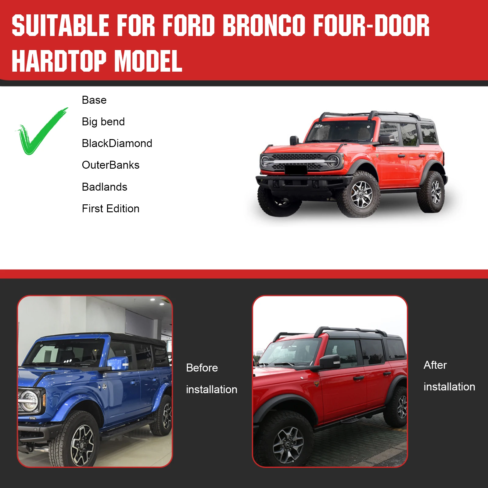 For Ford Bronco Har…