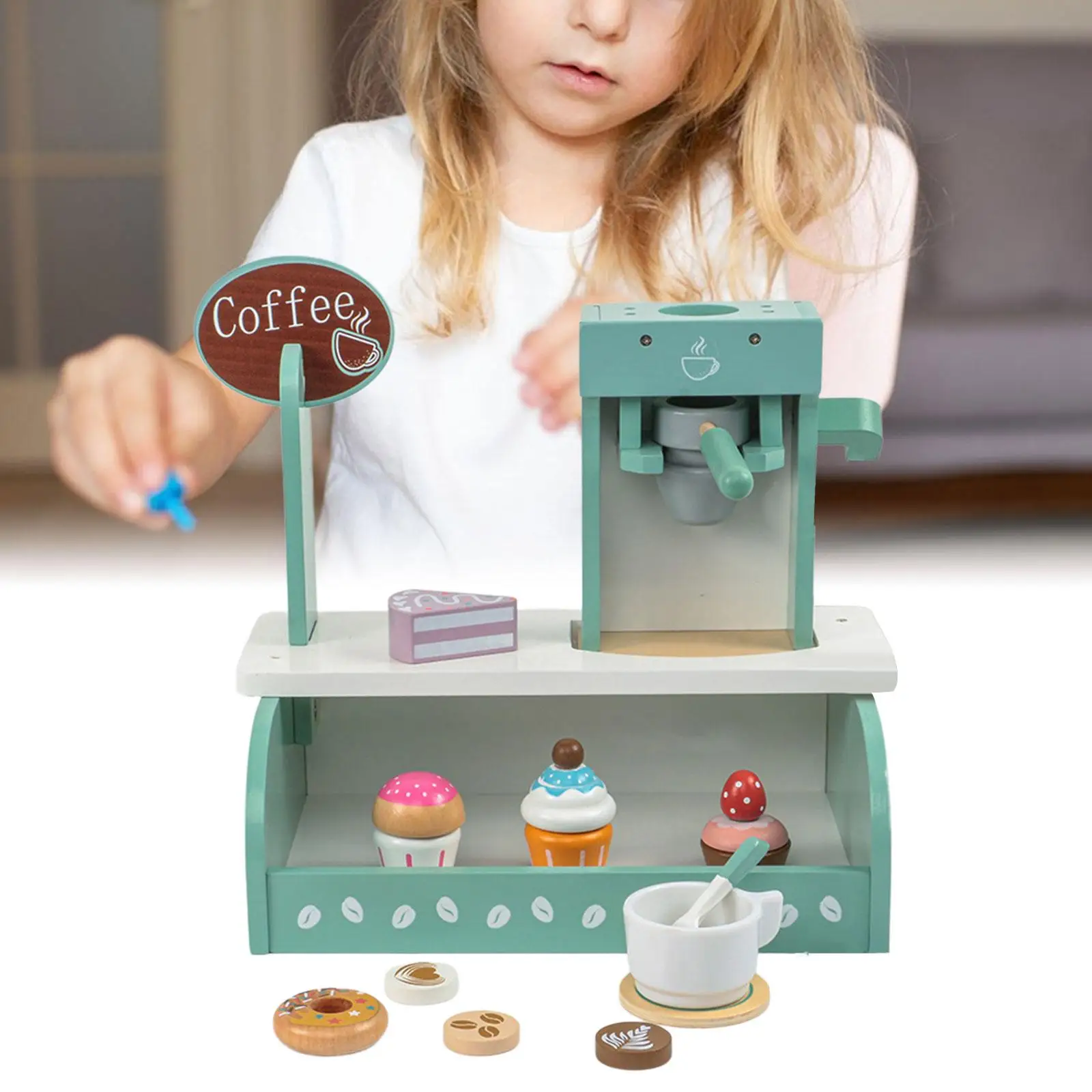 Ensemble de jeu de cafetière en bois pour enfants, jouet pour garçons et filles, 3 ans et plus