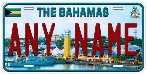 Personalized The Bahamas Nassau Novelty Car Tag License Plate Aluminum