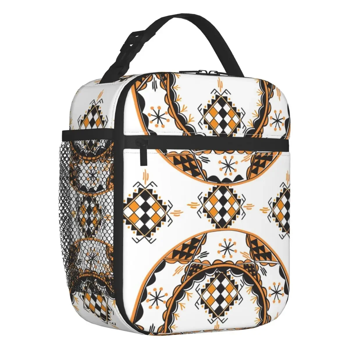 Z Imazighen Insulated Lunch Bag for Women Portable Kabyle Carpet Amazigh Thermal Cooler Lunch Box Office Picnic Travel