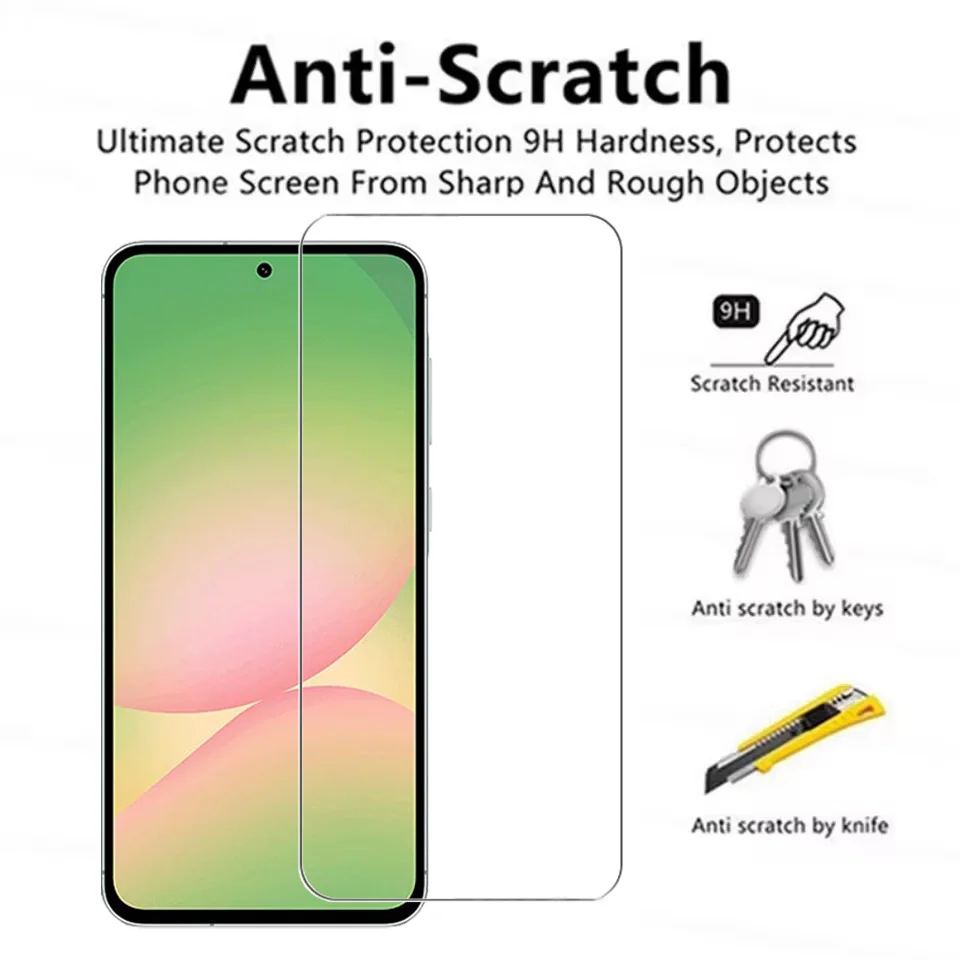 For Samsung Galaxy A56 Glass Protective Transparent Screen Glass For Samsung Galaxy A56 5G Camera Len Glass For Samsung A56 5G