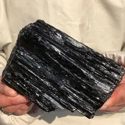 Natural Black Tourmaline Crystal Stone Gem Original Mineral Specimen