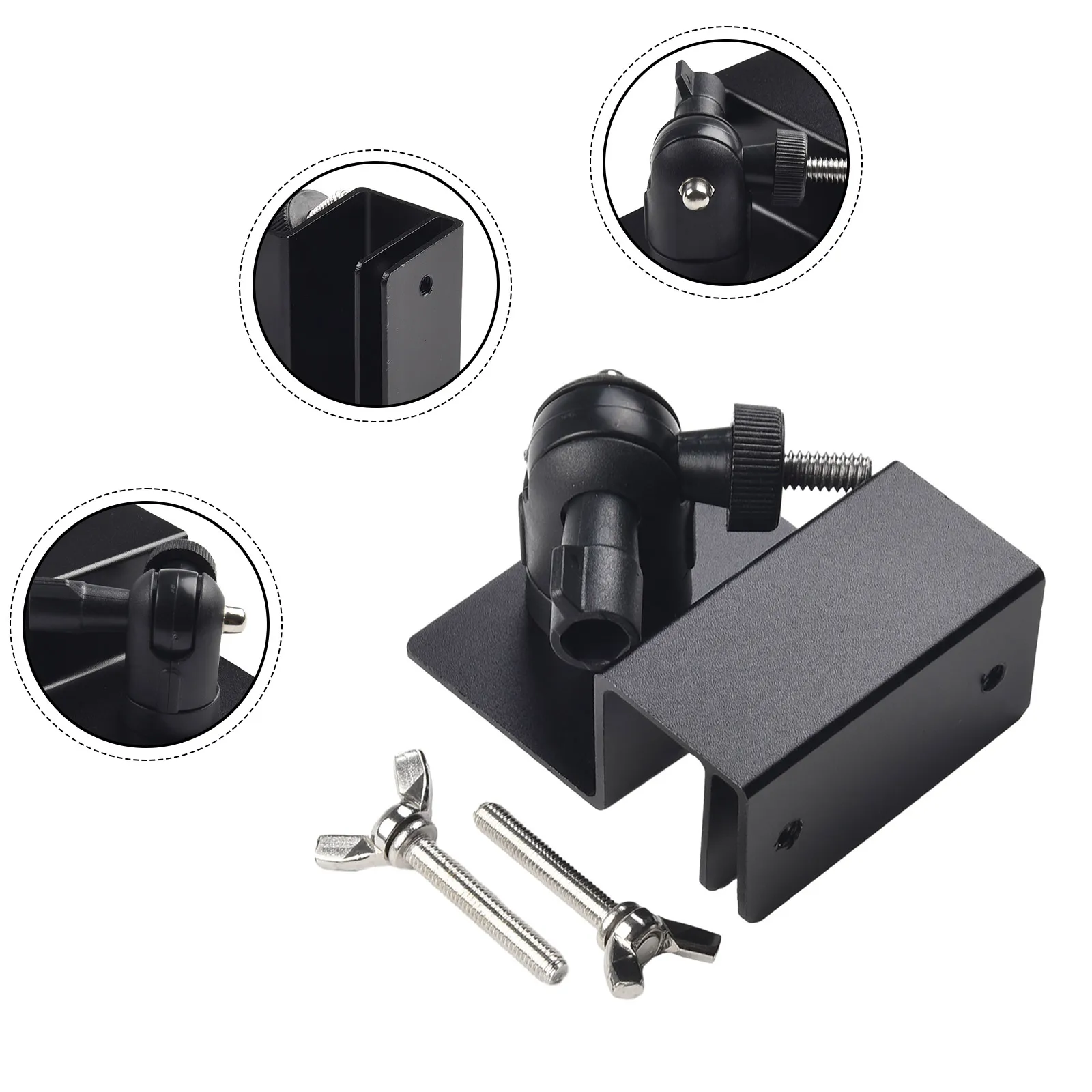 Weatherproof Gutter MountBracket With Universal Screw Adapter For Security Cameras Solar Panel Bracket Industrial Tool Parts
