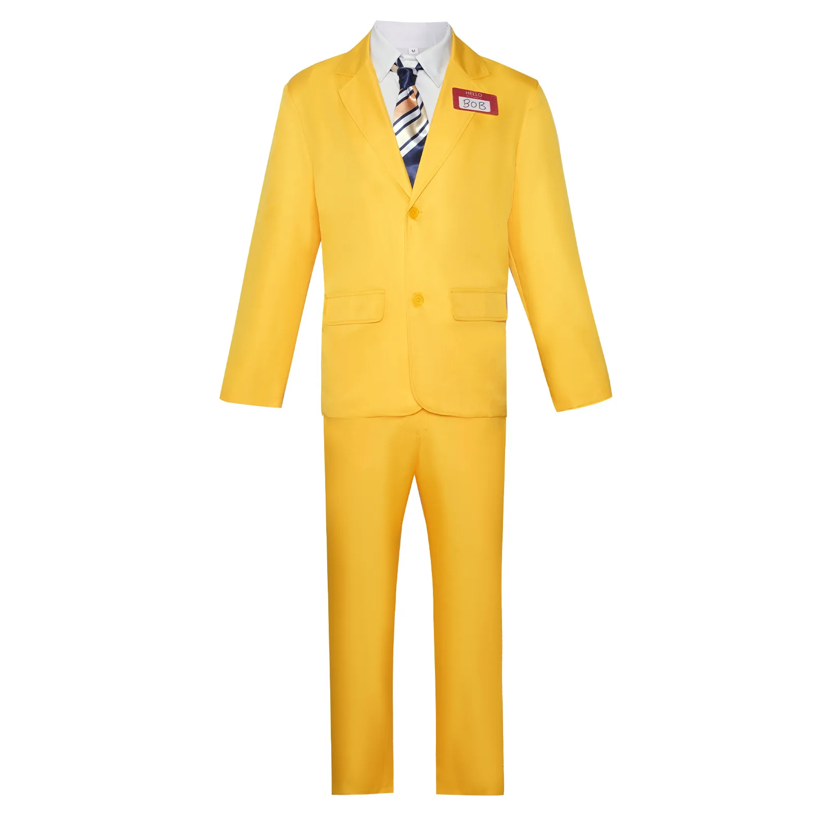 Costume cosplay BOB del film Abito uniforme BOB con cravatta per uomo Vestito di carnevale travestimento di Halloween