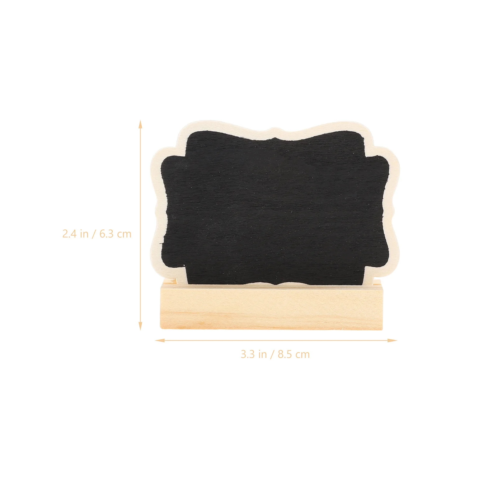 10 قطعة سبورة خشبية صغيرة سبورة سميكة لحفلات الزفاف علامات الجدول ملاحظات الغذاء قابلة لإعادة الاستخدام ديكور المنزل