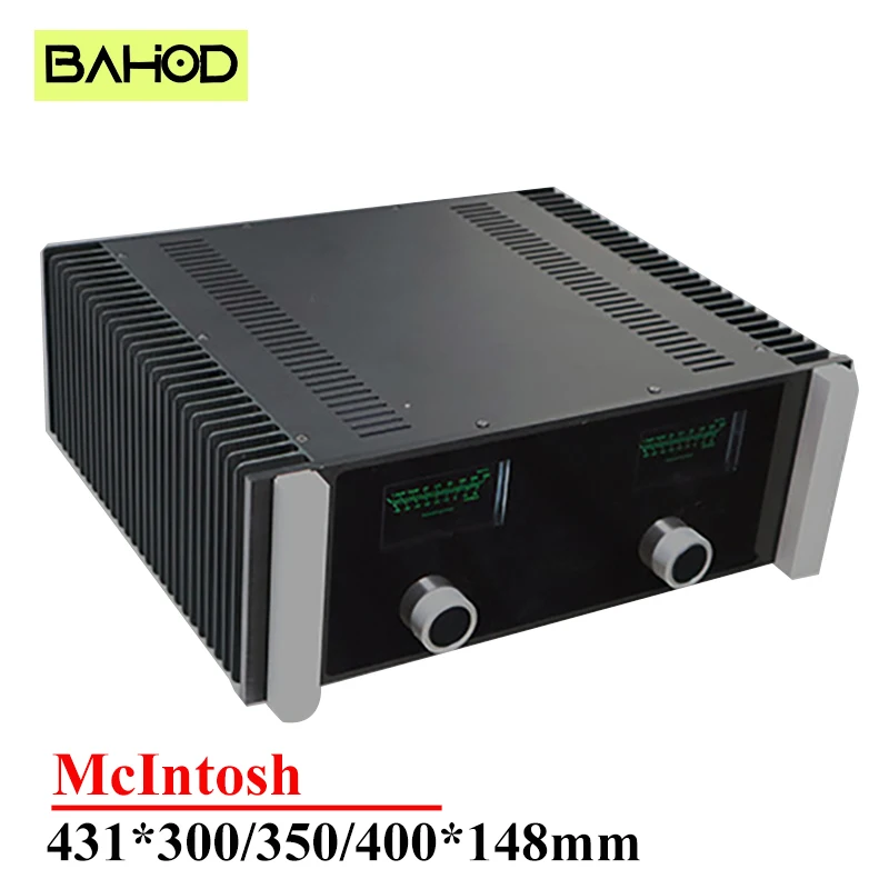 

BAHOD 430*148* 300/350/400mm McIntosh Power Amplifier Enclosure Case Class A Amplifier Chassis Diy Audio Amp Accessories