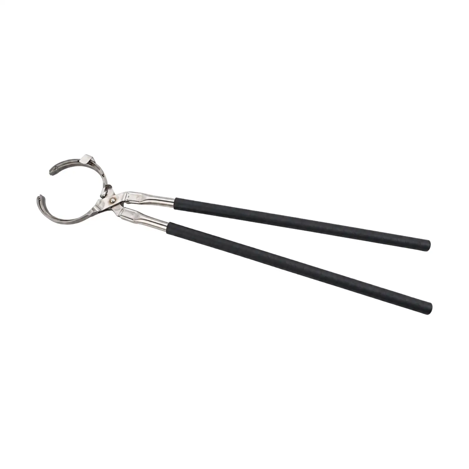 Stainless Steel Crucible Tongs Long Handle Melting Gold Silver Foundry Tool Jewelry Casting Gripper for High Temperature Work