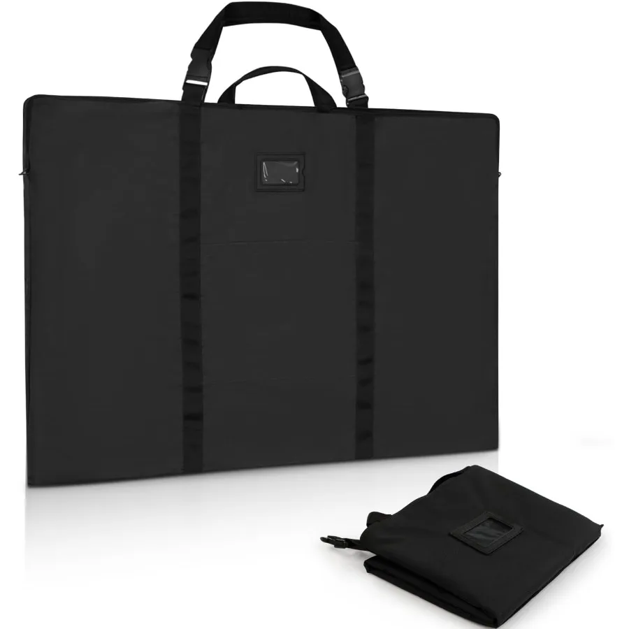 Large Size Art Portfolio Bag 24 x 36 inches Lightweight Nylon Shoulder Bag with Handle and Zipper for Efficient Poster Sketchin