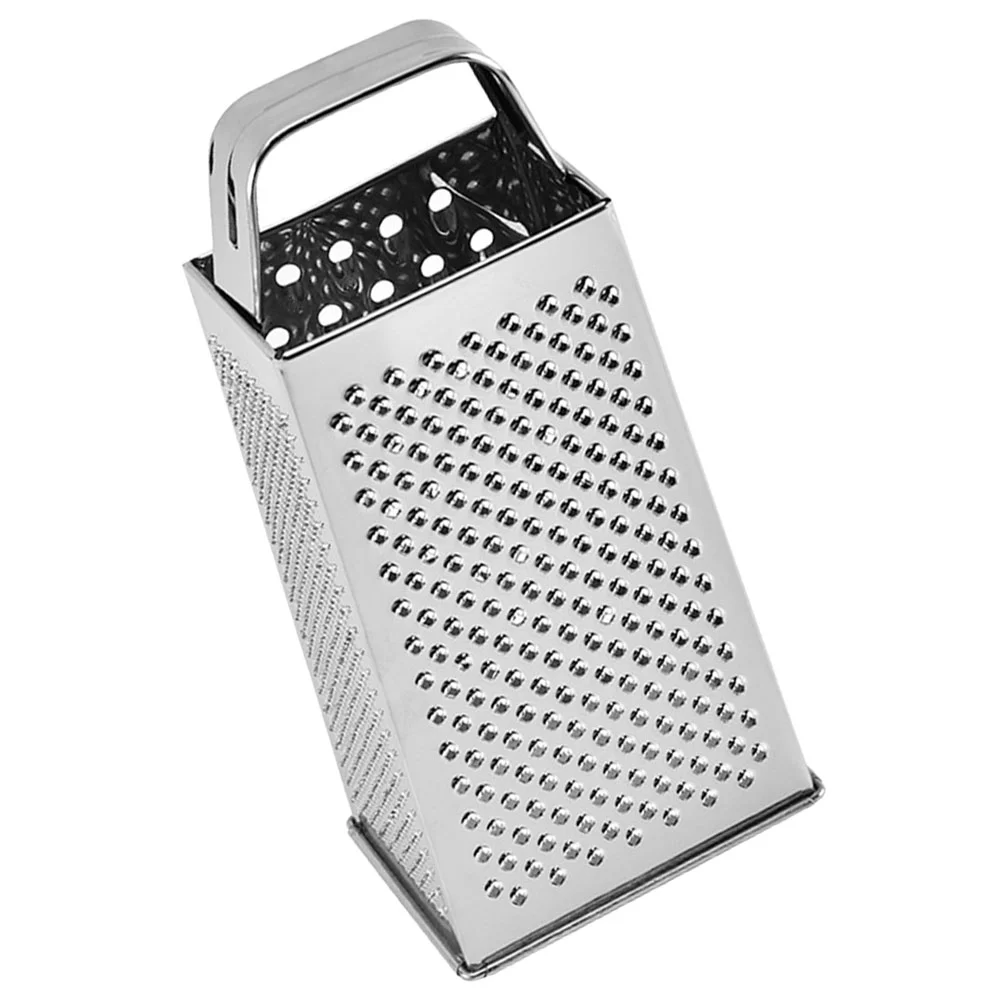 Flat Coarse Grater Stainless Steel Fruit Slicer Vegetables Graters for Kitchen Silver