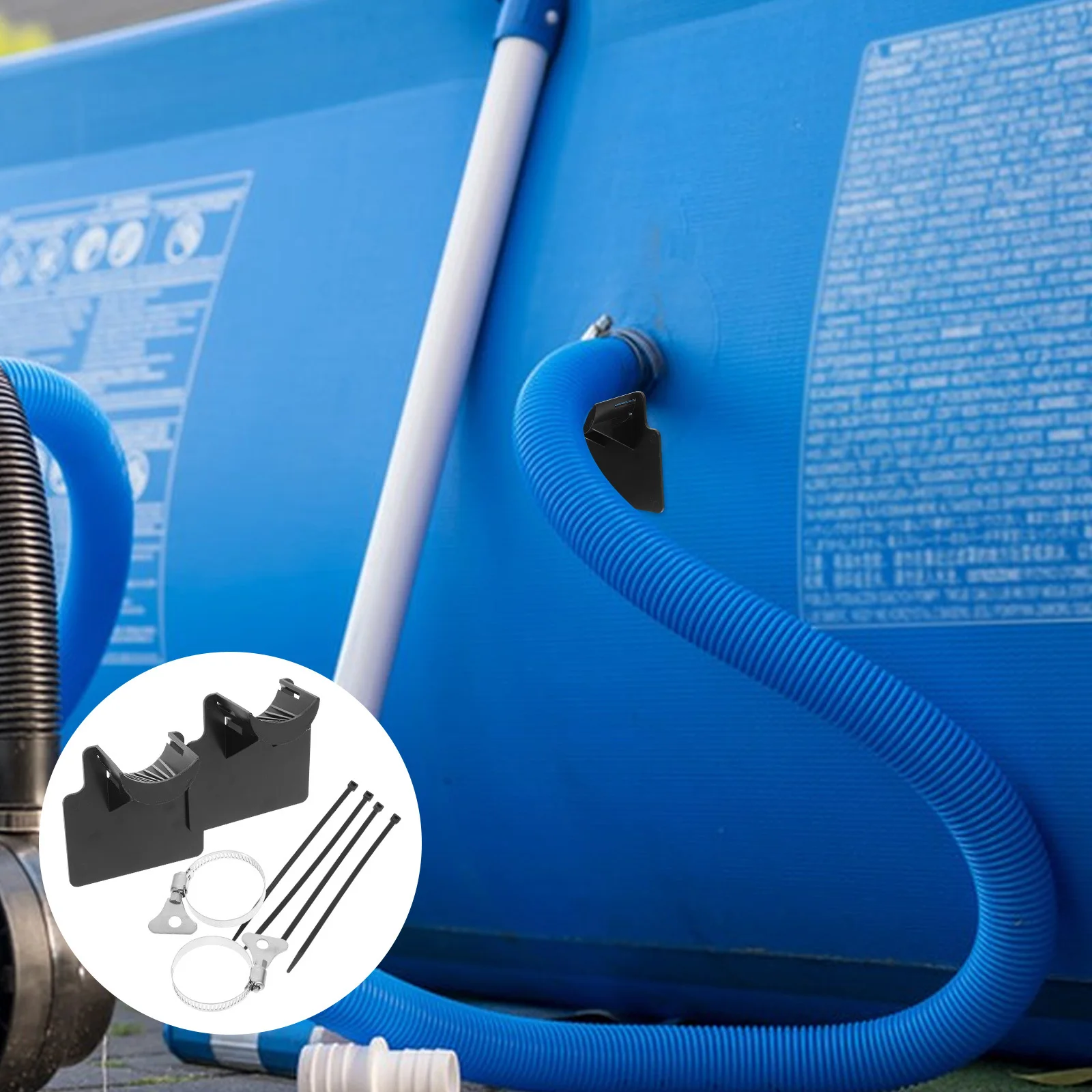 

2 шт., мягкий кронштейн для трубки, садовая стойка, поддержка воды, прочный пресс, без инструмента, компактный дизайн, держатель для шланга для бассейна, плавание