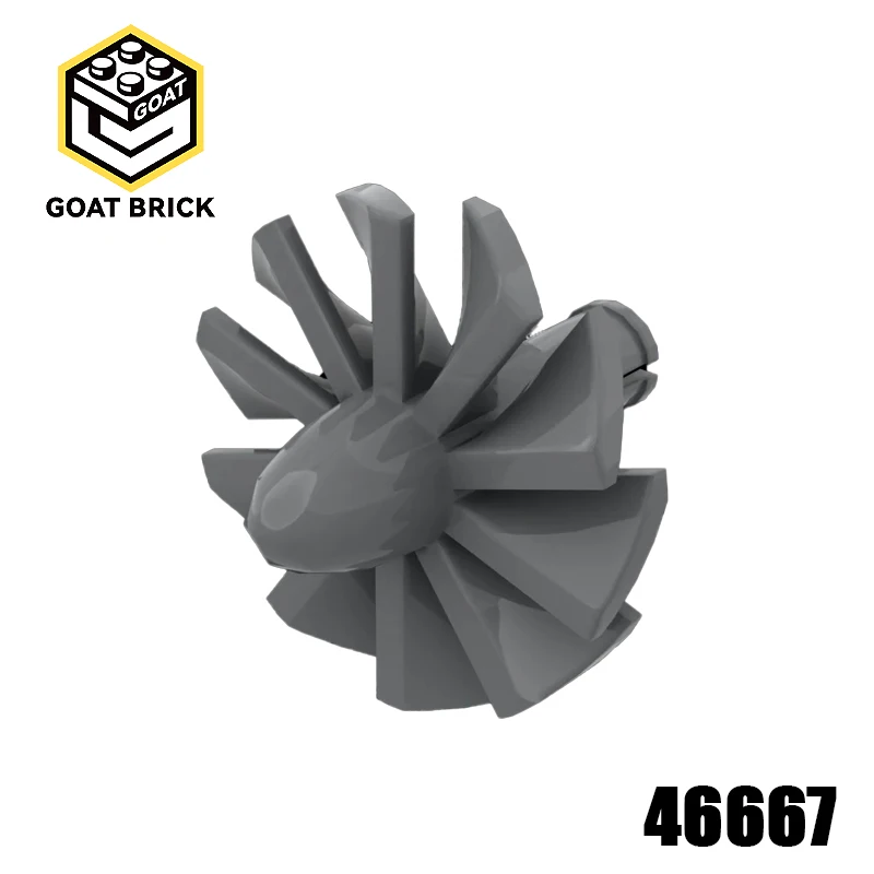 10Pcs MOC Parts 46667 x577 Jet Engine Fan Compatible Bricks DIY Assmble Building Blocks Particle Kid Puzzle Brain Toy Gift