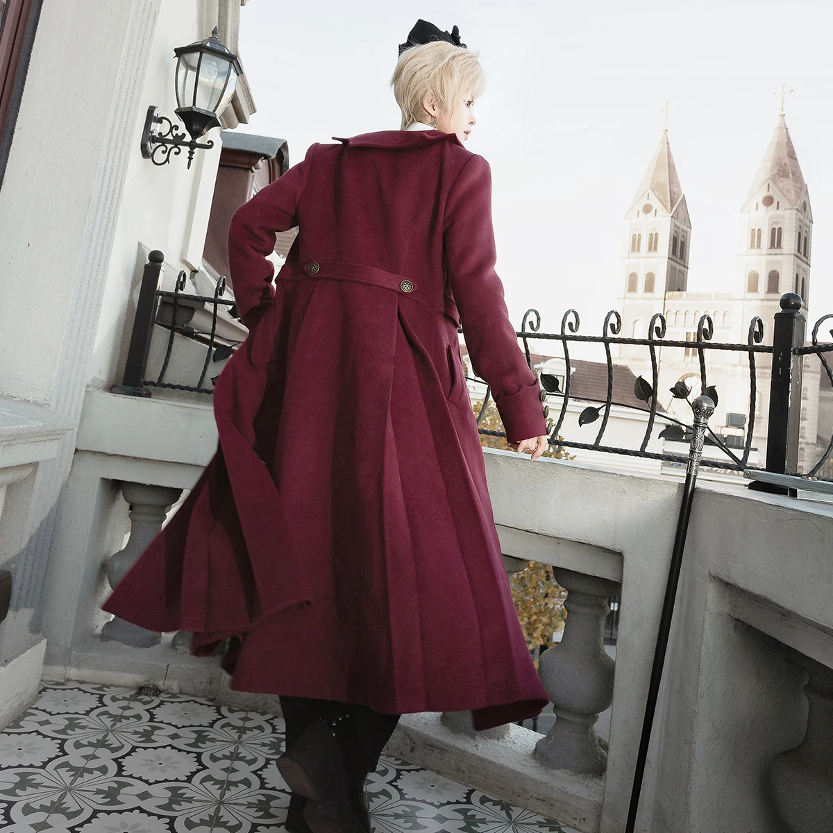 

2026 Winter Coat Set by Cornfield Lolita- The Legend of Dracula - Gothic Ouji Lolita