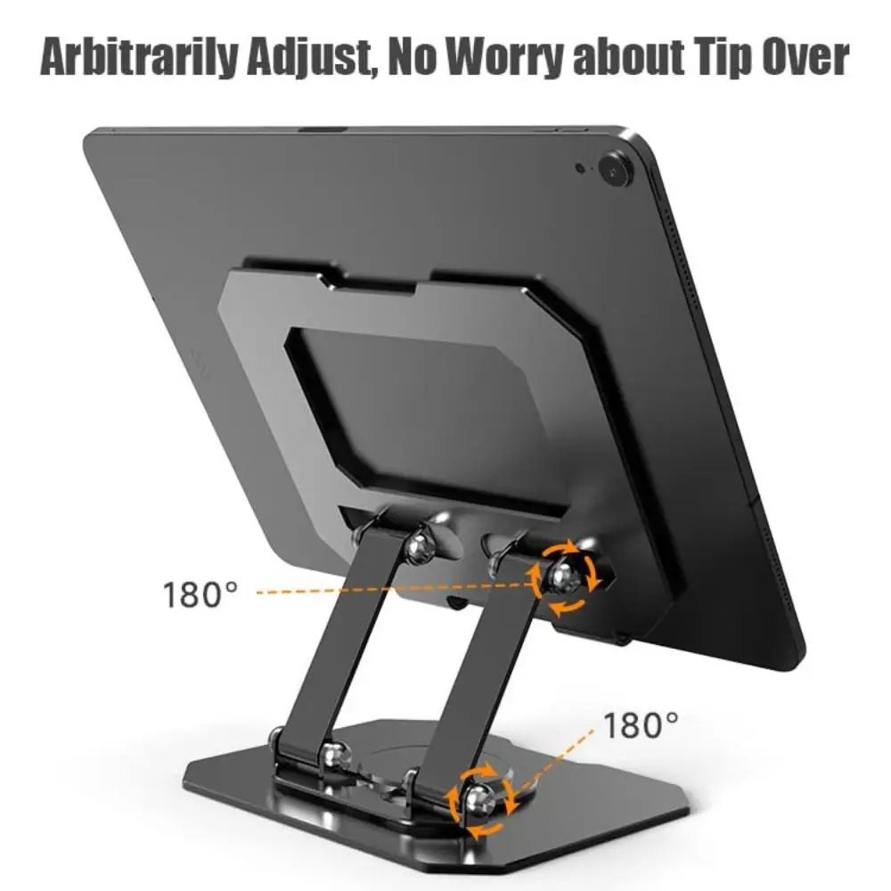 قابل للتعديل 360 درجة دوران سطح المكتب حامل لوحي تبديد الحرارة متعدد زاوية حامل سطح المكتب قاعدة مضادة للانزلاق قابلة للطي