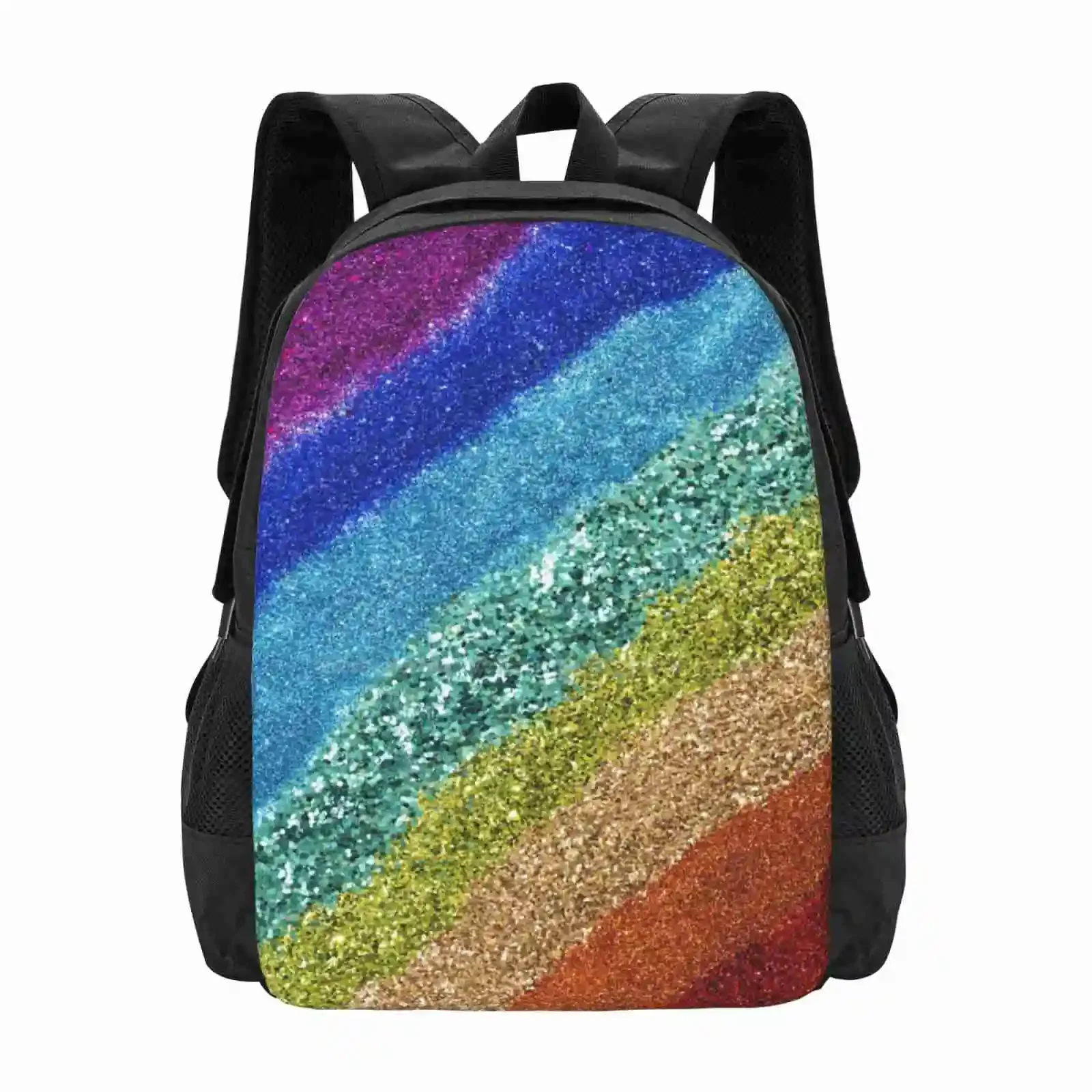 

Радужные блестящие школьные сумки для девочек-подростков, дорожные сумки для ноутбуков, радужные блестящие радужные блестки, ЛГБТК, радужные блестки